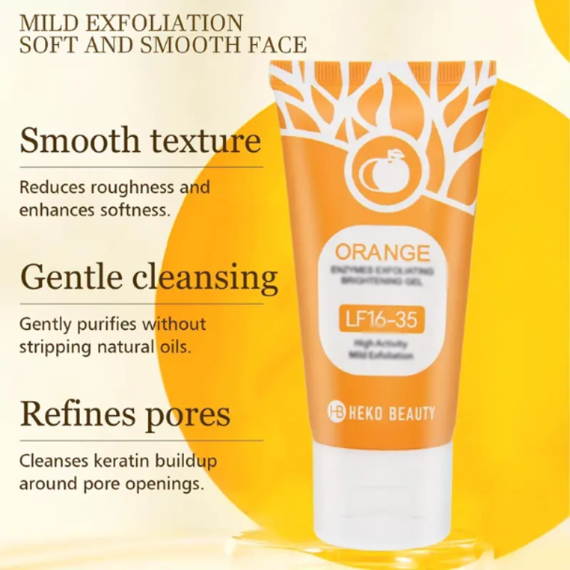 Orange Glow Exfoliating Gel β Brighten, Smooth & Hydrate Naturally