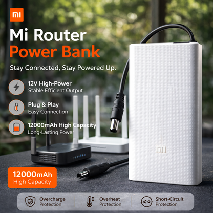 Mi Router Power Bank 12V | WiFi Modem UPS Backup |
