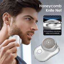 Rechargeable Mini Shaving Machine for Men | Portable Mini Electric Shaver Razor USB Travel Beard Trimmer