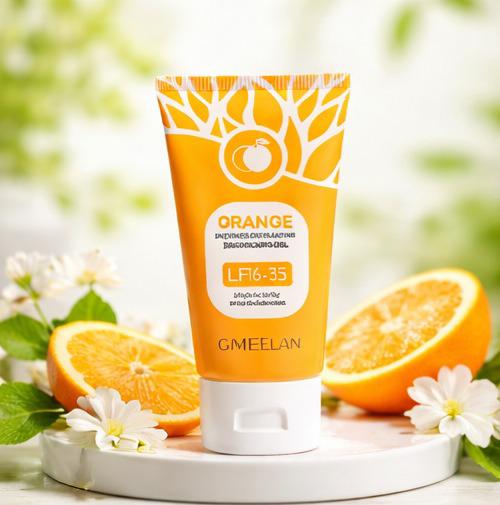 GMEELAN Orange Exfoliating Brightening Gel – Deep Pore Cleanser & Skin Whitening Scrub