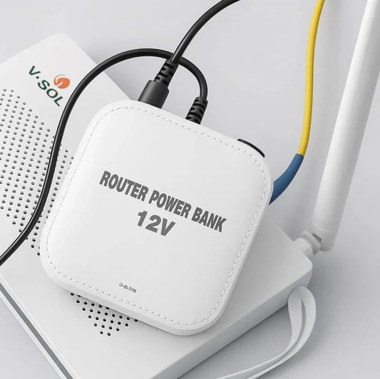 12V Universal Power Bank for WiFi Router | Backup Battery for Internet Modem | Load Shedding Solution Pakistan
