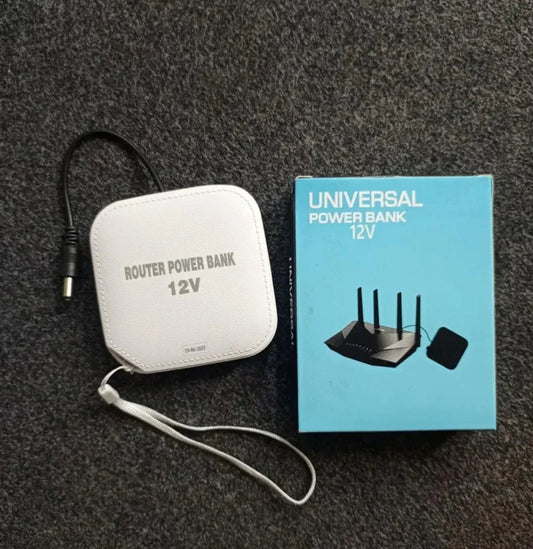12V Universal Power Bank for WiFi Router | Backup Battery for Internet Modem | Load Shedding Solution Pakistan